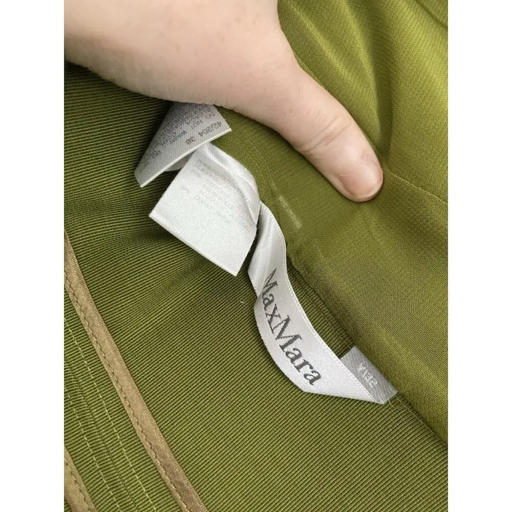 MaxMara Olive Green Blazer and Pants Set - Picture 5 of 15